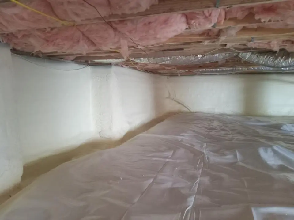 Crawl space encapsulation with closed-cell spray foam for Spray Foam Roofing in Ellettsville